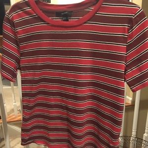 Forever 21 multicolored striped T-shirt